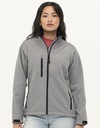 Damska kurtka softshell slim z kieszenią na piersi - Absinthe Green