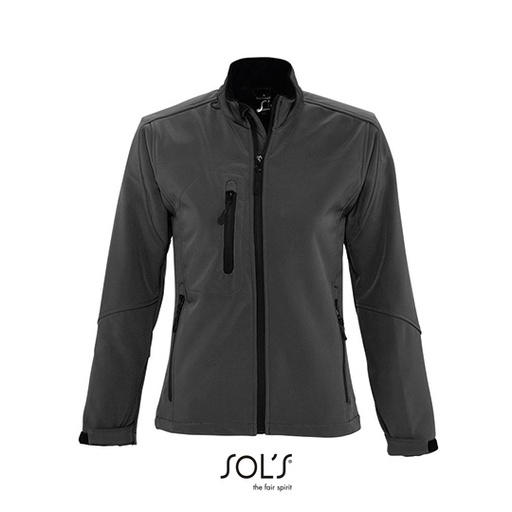 Damska kurtka softshell slim L863 - Charcoal Grey (Solid)