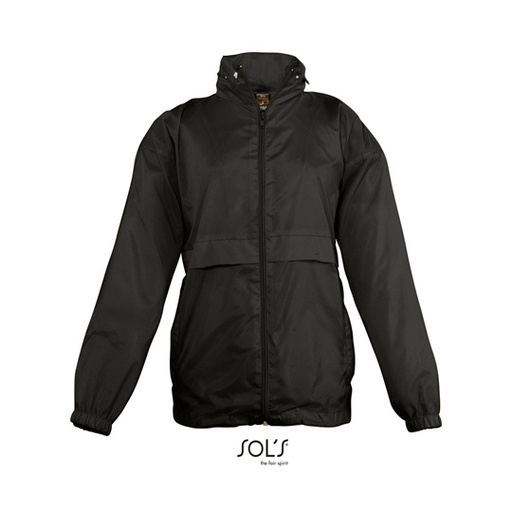 Kurtka Wiatrówka Dziecięca z Kapturem L889K - Black