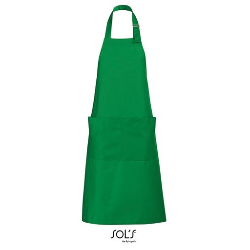 [L990-1000125109] Fartuch Długi z Regulowanym Paskiem L990 - Kelly Green