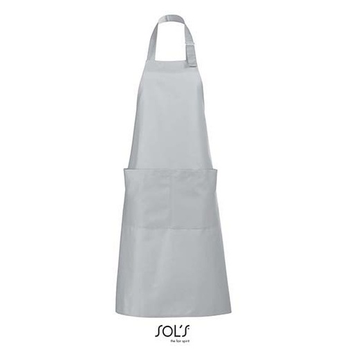 Fartuch długi z regulowanym paskiem L990 - Pure Grey