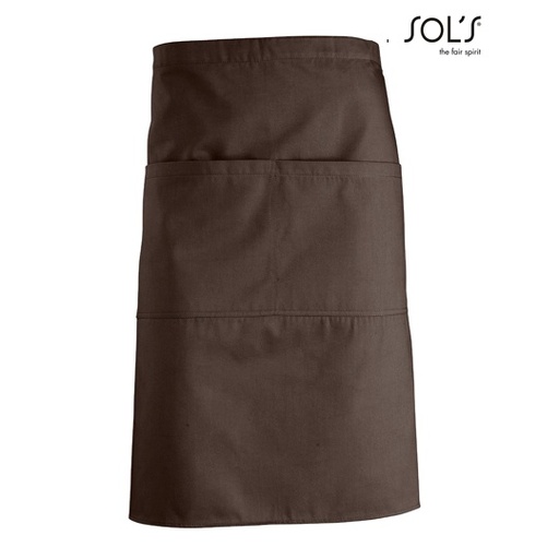 Fartuch Średni Poliester Bawełna L995 - Chocolate
