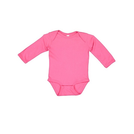 Body niemowlęce z długim rękawem LA4411N - Hot Pink