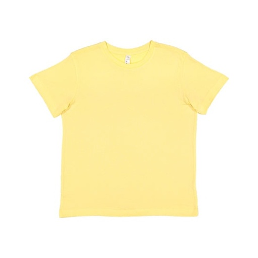 T-shirt Klasyczny Bawelniany Czesany LA6101 - Butter