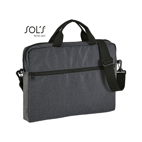 Torba Aktówka Dwumateriałowa - Charcoal Melange