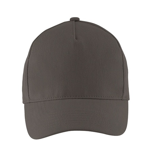 Czapka Pieciopanelowa Bawelniana LC00594 - Carbon Grey