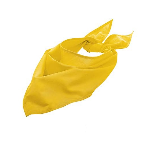 Bandana Trójkątna Mieszanka Poliester Bawełna LC01198 - Yellow