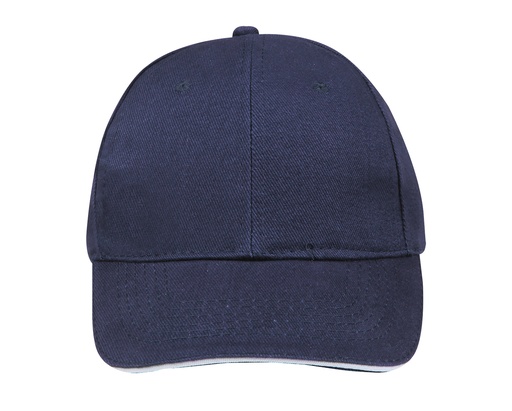 Czapka 6-panelowa LC88100 - French Navy & White