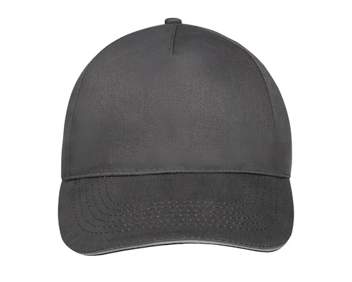 Czapka bawełniana LC88110 - Dark Grey (Solid) & Light Grey (Solid)