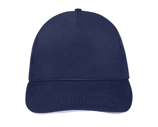 Czapka bawełniana LC88110 - French Navy & White