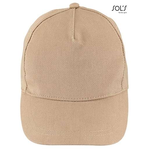 Czapka Pieciopanelowa Bawelniana LC88119 - Sand