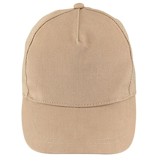 Czapka Pieciopanelowa Bawełniana LC88119 - Sand