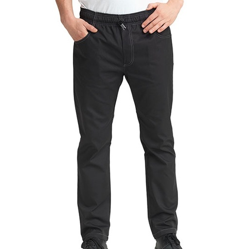 Spodnie kucharskie slim LF022 - Black