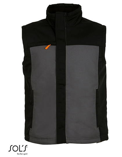 Męska kamizelka robocza - Mission Pro - Dark Grey (Solid) & Black