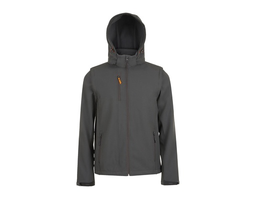 Kurtka Softshell Unisex LP01647 - Charcoal Grey