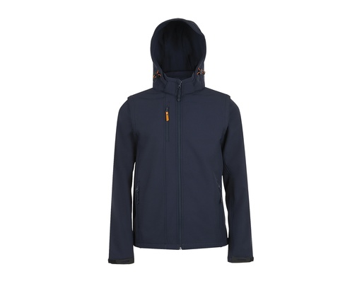 Kurtka Softshell Unisex odpinany kaptur i rękawy LP01647 - French Navy