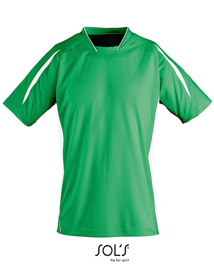 Dziecięca koszulka z krótkim rękawem Maracana 2  - Bright Green & White