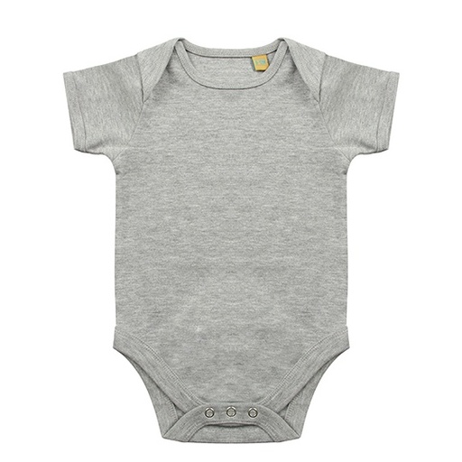 Body niemowlęce z krótkim rękawem LW055 - Heather Grey