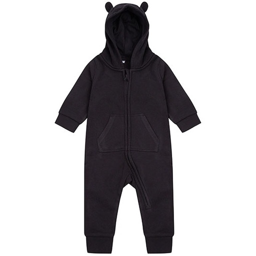 Kombinezon Dzieciecy Polarowy z Kapturem i Uszami LW070 - Black