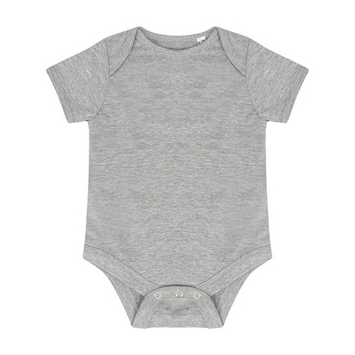 Body Krótki Rękaw Bawełniane LW500 - Heather Grey