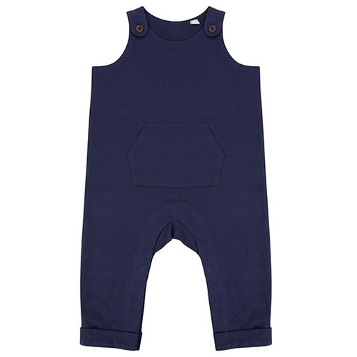 Ogrodniczki z bawełny organicznej z kieszenią LW651 - Navy