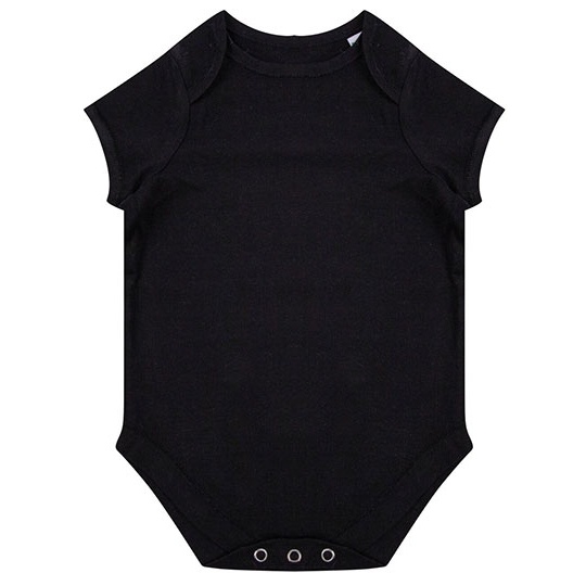 Body niemowlęce bawełniane z krótkim rękawem - Black