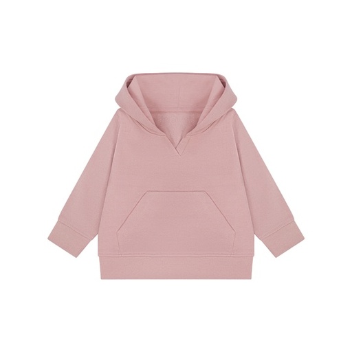 Bluza Dziecieca z Kapturem Regenerowana Bawelna Poliester Recykling LW802 - Soft Pink