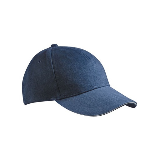 Czapka 5-panelowa MB035 - Navy & White