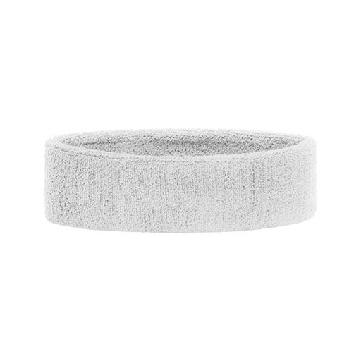 [MB042-1000128456] Opaska frotté na głowę MB042 - White