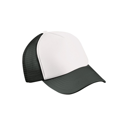 5-panelowa czapka snapback z siatki MB070 - White & Black