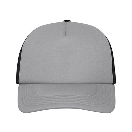 5-panelowa czapka z siatki snapback MB070 - Dark Grey & Black