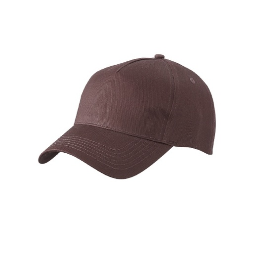 [MB6117-1000128624] Czapka 5-panelowa MB6117 - Dark Brown