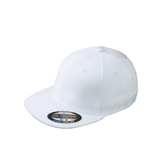 Czapka Flexfit Pełny Tył Płaski Daszek MB6184 - White