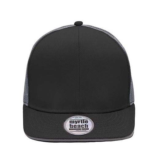 Czapka 6-panelowa z siateczką MB6635 - Black & Charcoal