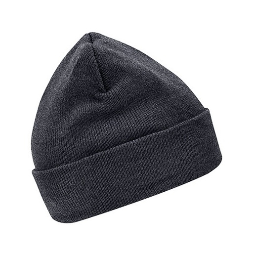Czapka dzianinowa MB7551 - Dark Grey Melange