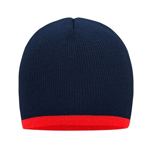 Czapka dopasowana MB7584 - Navy & Red