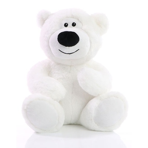 Mis Pluszowy Klasyczny z Recyklingu MBW160951 - White