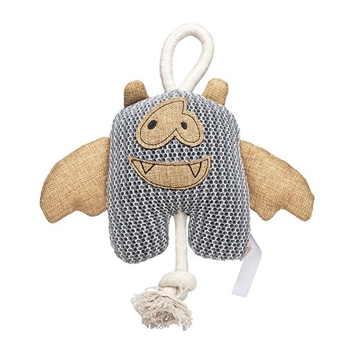 [MBW170052-1000339512] Zabawka dla psa nietoperz z jutowymi detalami MBW170052 - Grey