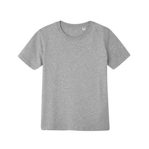 Koszulka Dziecięca Klasyczna Bawełna Organiczna MK01 - Heather Grey Melange