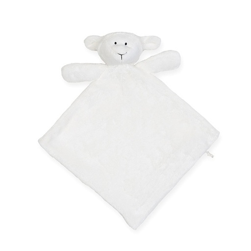 Kocyk dwuwarstwowy z maskotka baranka MM019 - Cream