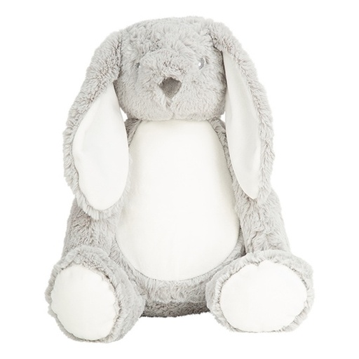 Zabawka Pluszowa Kroliczek Z Zamkiem Blyskawicznym MM050 - Grey