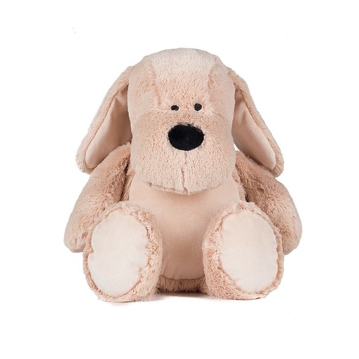 [MM052-1000211580] Pluszowy piesek z zamkiem MM052 - Mid Brown