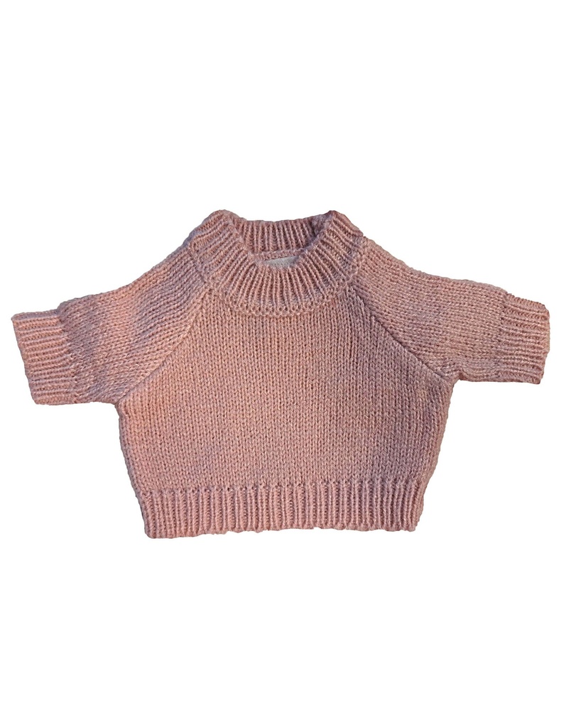 Sweter z raglanowymi rękawami dla misia - Baby Blue