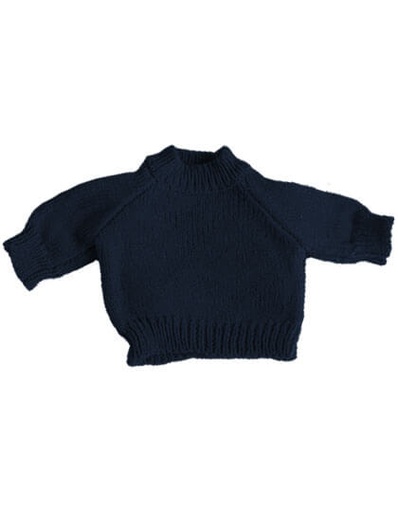 Sweter z raglanowymi rękawami MM83 - Navy