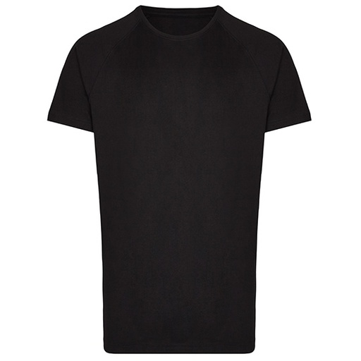 T-shirt Meski Dlugi Raglan Bawelniany MY111 - Black & Black