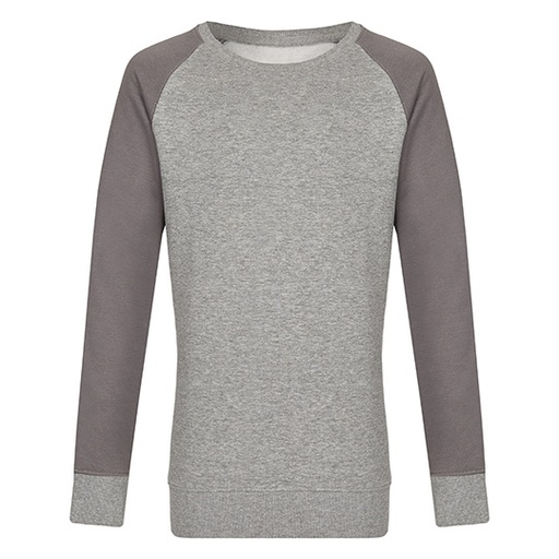 Bluza męska z okrągłym dekoltem MY510 - Heather Grey & Grey Solid