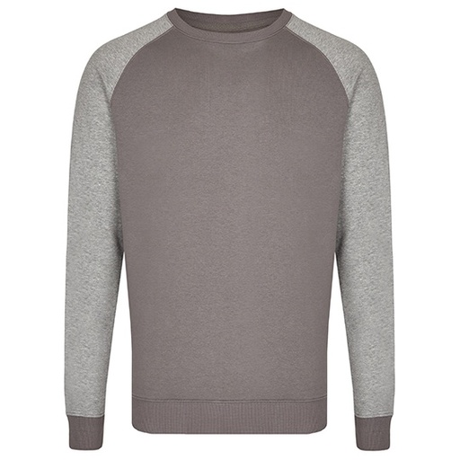 Bluza Męska z Okrągłym Dekoltem MY510 - Grey Solid & Heather Grey