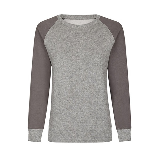 Damska bluza slim MY520 - Heather Grey & Grey Solid