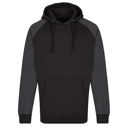 Bluza męska z kapturem MY610 - Black & Heather Black