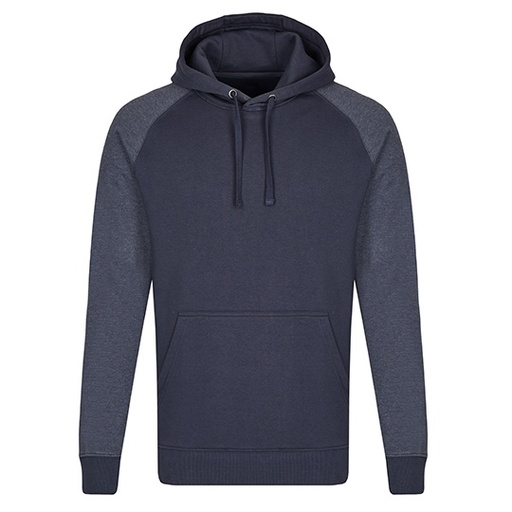 Bluza Męska Klasyczna Bawełniana Trzywarstwowa MY610 - Navy & Heather Navy